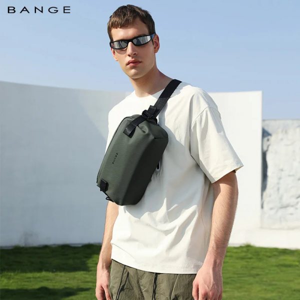 BANGE Everyday Waterproof Crossbody Shoulder Bag - Army Green